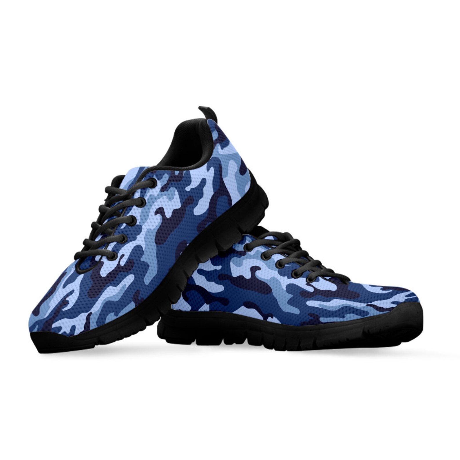 blue camo work shoes