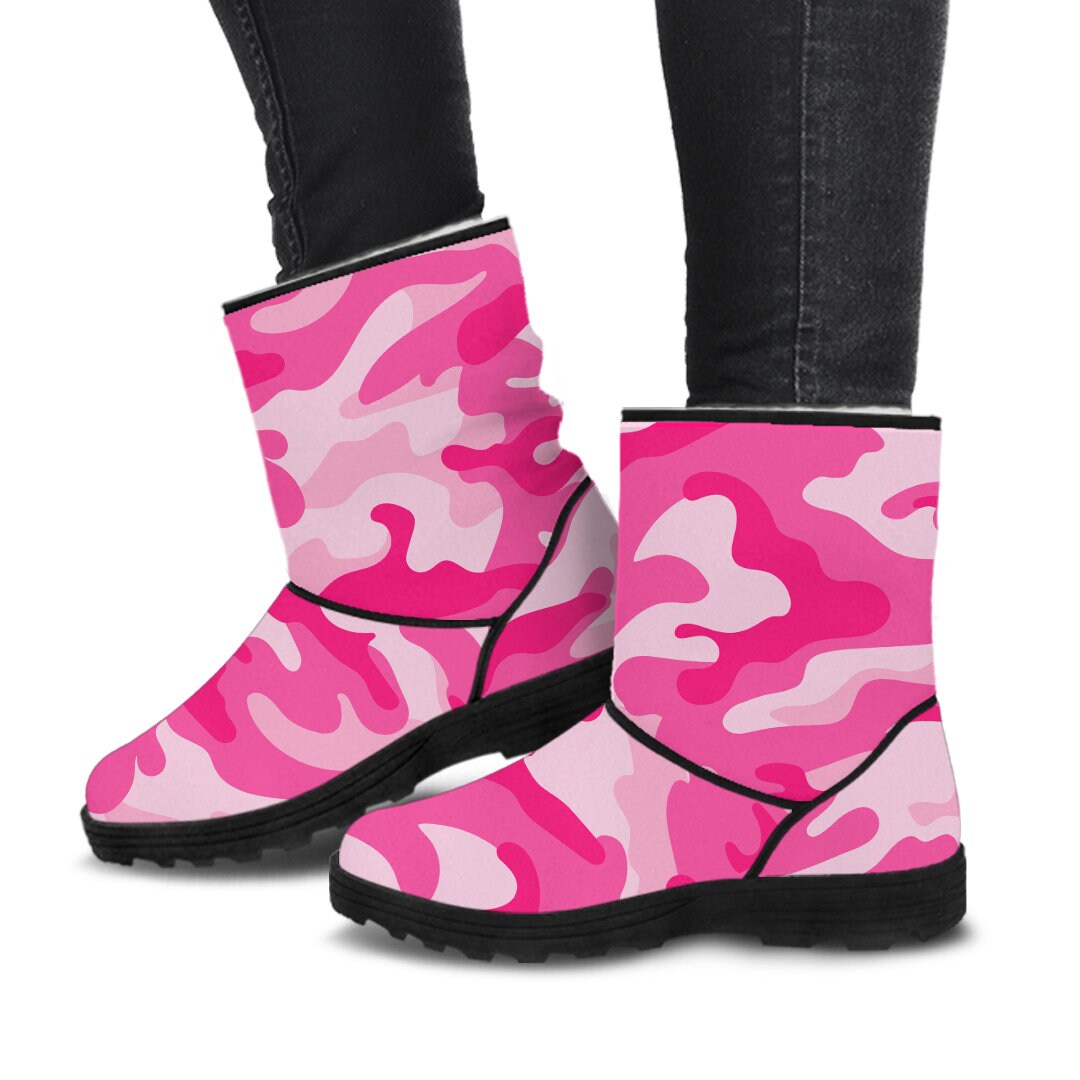pink camo rubber boots