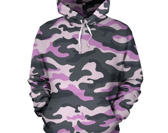 pink camo pullover