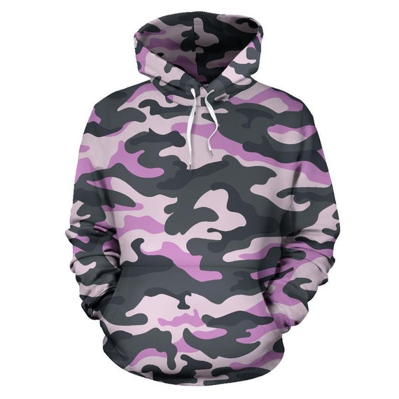 Sudadera con capucha camuflaje camuflaje rosa sudadera - Etsy España