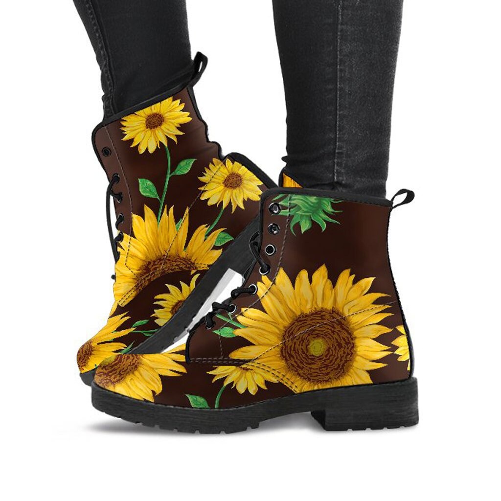 Sunflower Boots - Etsy UK