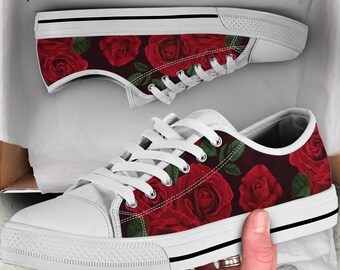 Custom Red Poppy Mens Classic High Top Canvas Shoes Fashion Sneaker Custom Red Poppy Mens Classic High Top Canvas Shoes Fashion Sneaker