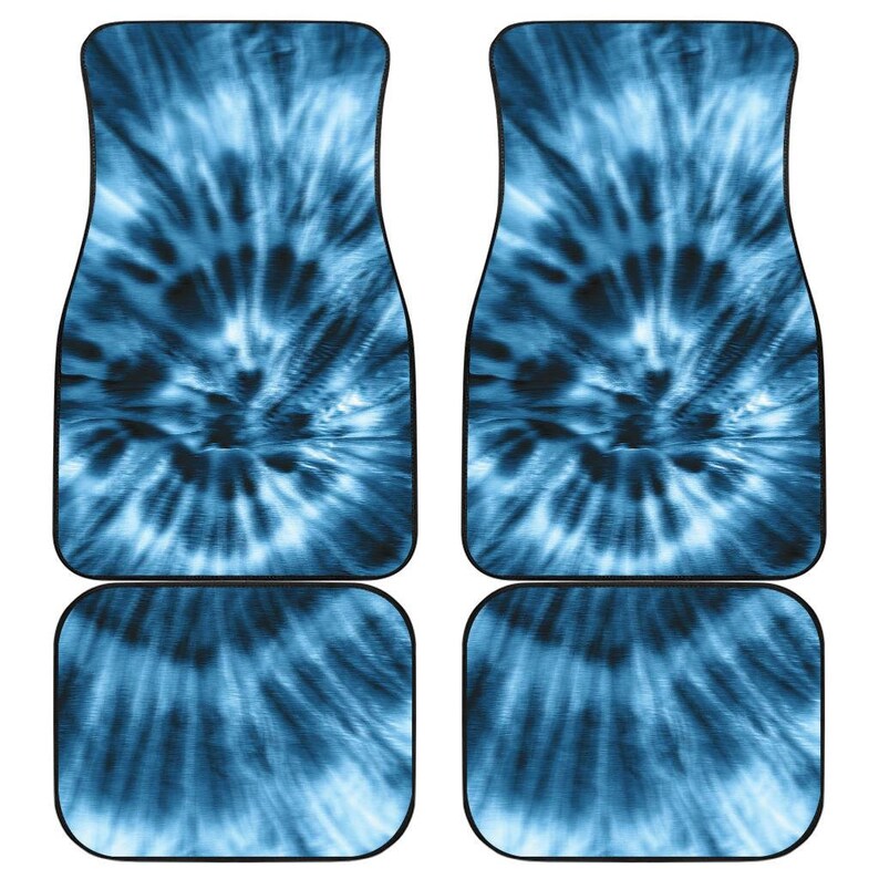 Blue Tie Dye Car Floor Mats Car Floor Mats Set Floor Mats Etsy