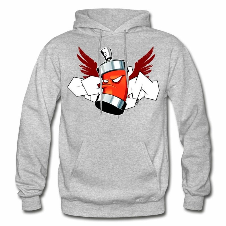 Hip Hop Graffiti Spray Paint Can Street Art Pullover Hoodie Etsy