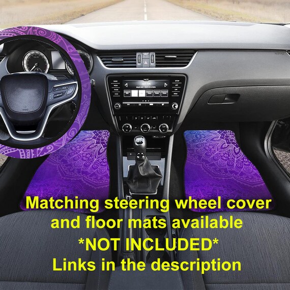 Purple Mandalas Car Seat Covers Pair 2 Front Seat Covers Car Etsy
