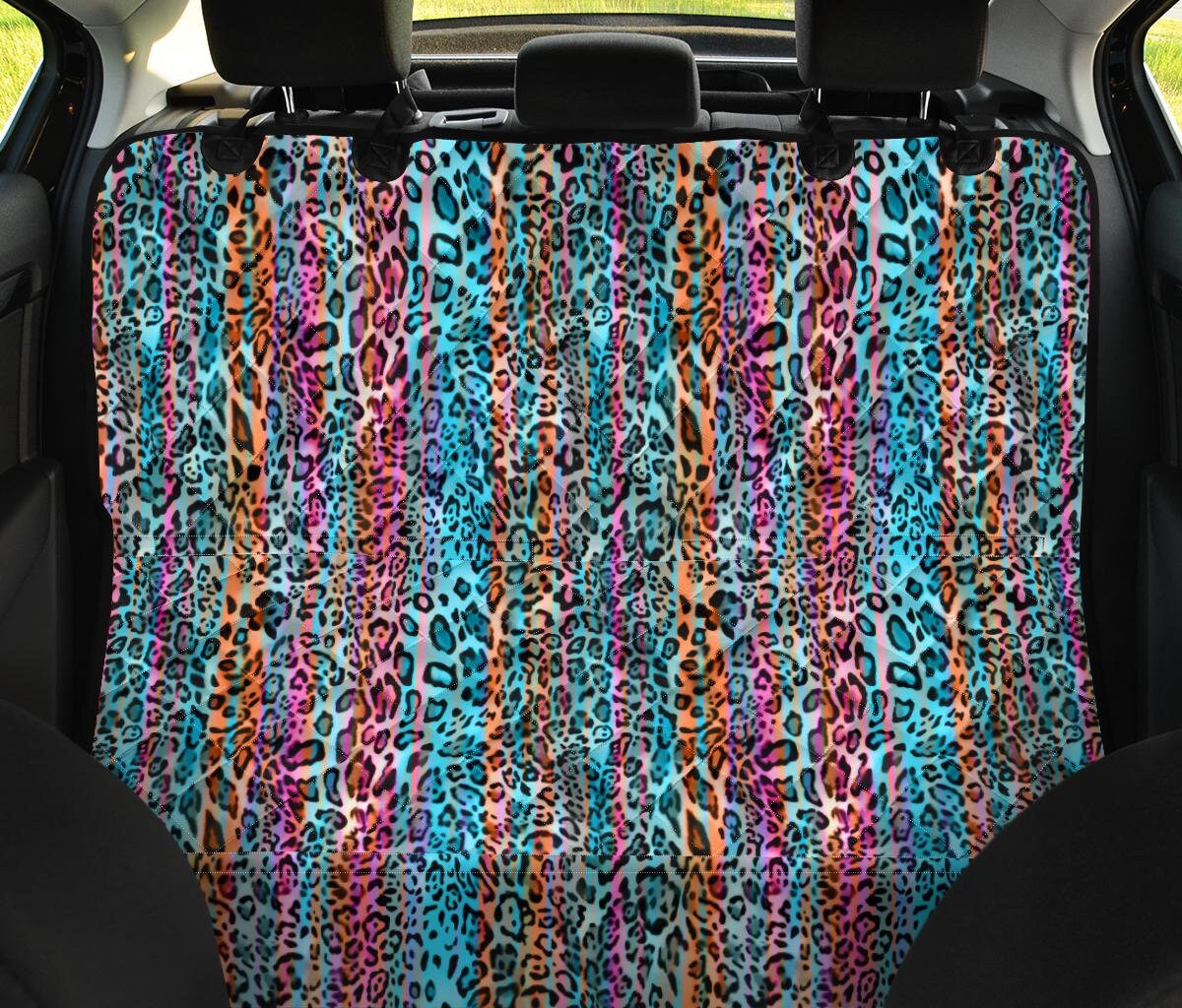 Colorful Leopard Cheetah Animal Print Car Back Seat Pet Cover Etsy