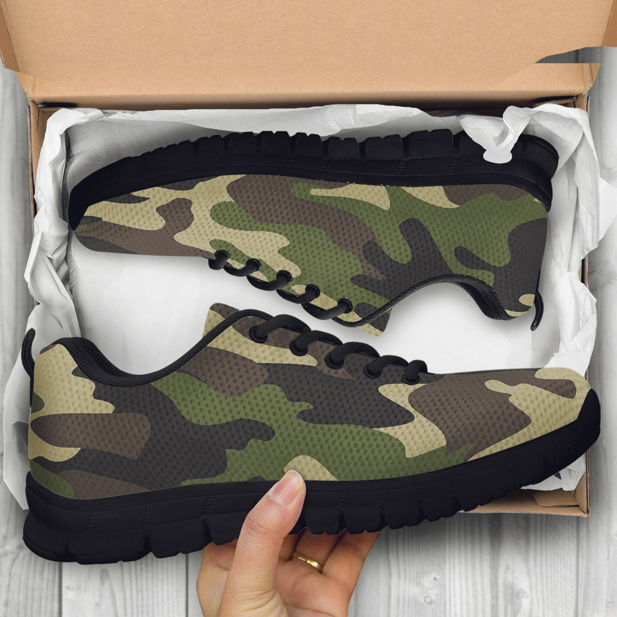 Camo Camouflage Animal Womans Canvas Casual Shoes Fashion Tennis Shoes