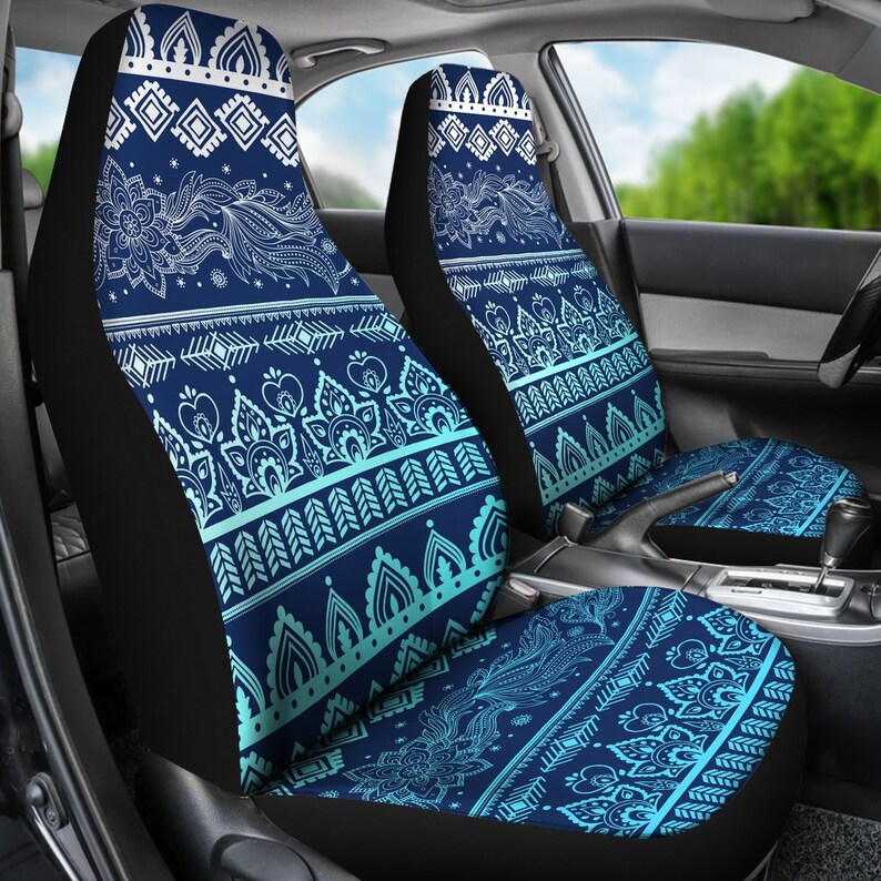 Boho Car Seat Covers Pair 2 Front Seat Covers Car Seat Etsy
