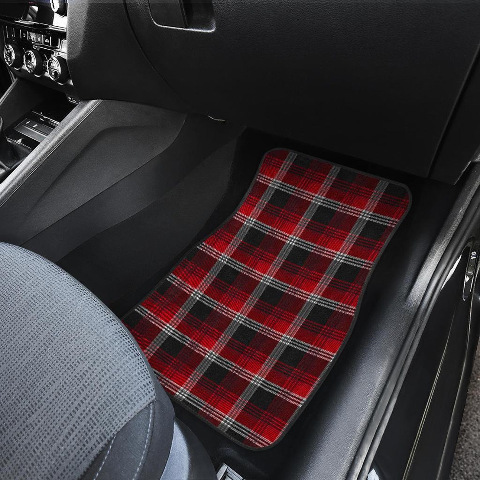 Red Plaid Car Floor Mats Car Floor Mats Set Floor Mats for Etsy