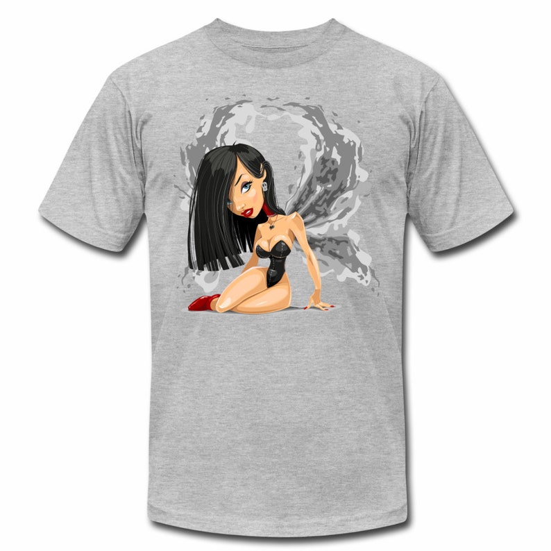 Graphic Tee Fairy Angel Girl Cartoon Anime T-Shirt Womens Street Wear Unisex T-Shirt Short Sleeve Shirt Mens