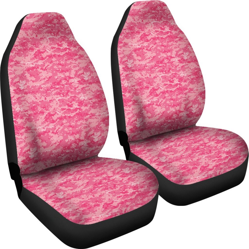 Pink Digital Camouflage Car Seat Covers Pair 2 Front Car Seat Etsy