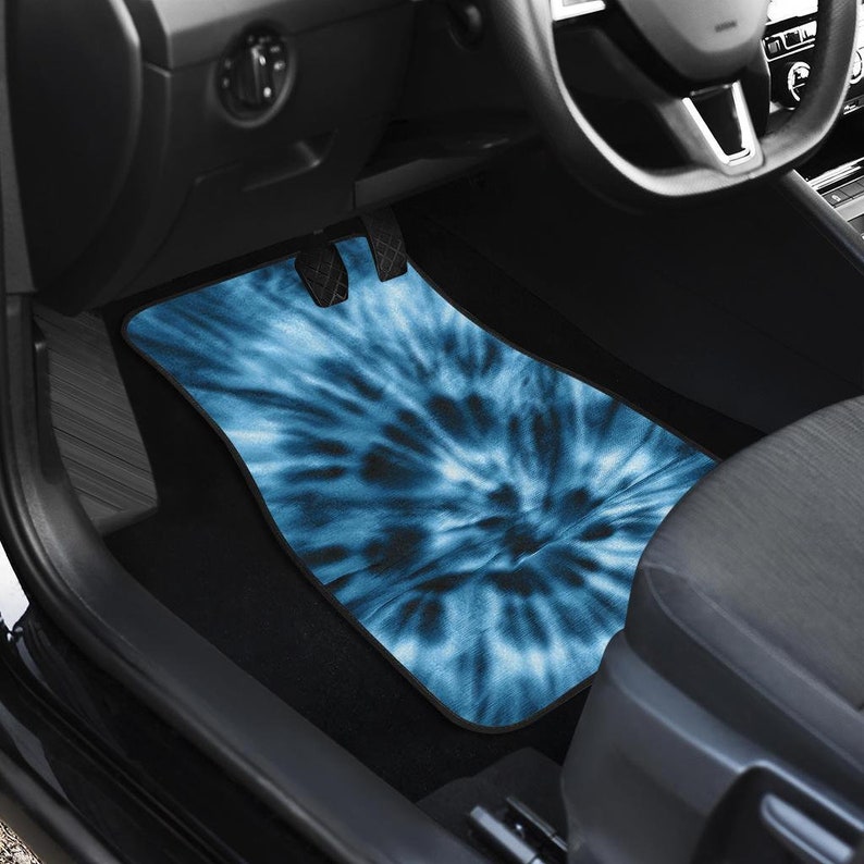 Blue Tie Dye Car Floor Mats Car Floor Mats Set Floor Mats Etsy
