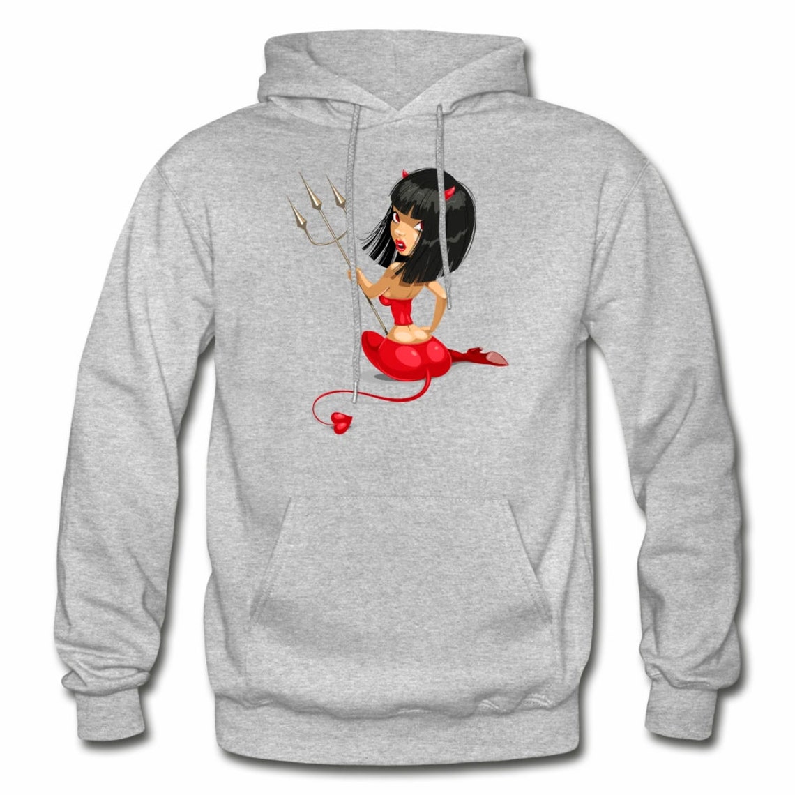soulaza cartoon devil hoodie