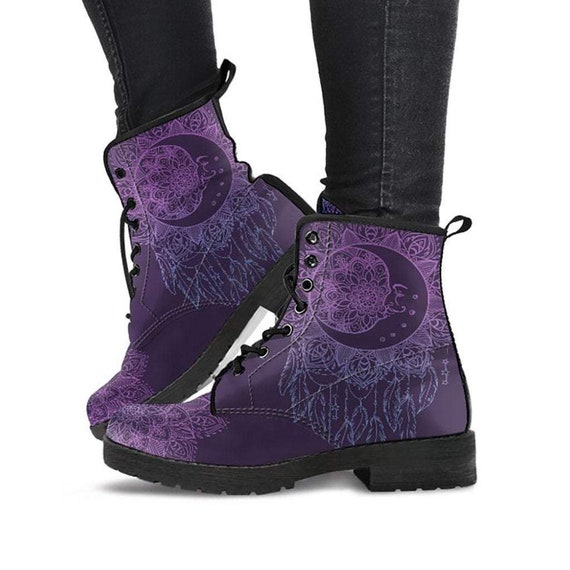 purple womens boots