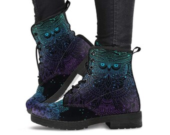 InterestPrint Womens Classic Winter Snow Boots Custom Owl Outdoor Warm Durable Boots InterestPrint Womens Classic Winter Snow Boots Custom Owl Outdoor Warm Durable Boots