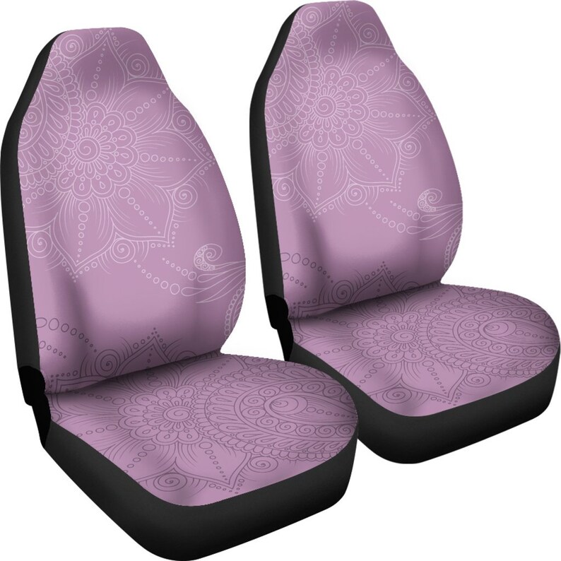 Pink Elegant Car Seat Covers Pair 2 Front Seat Covers Car Etsy