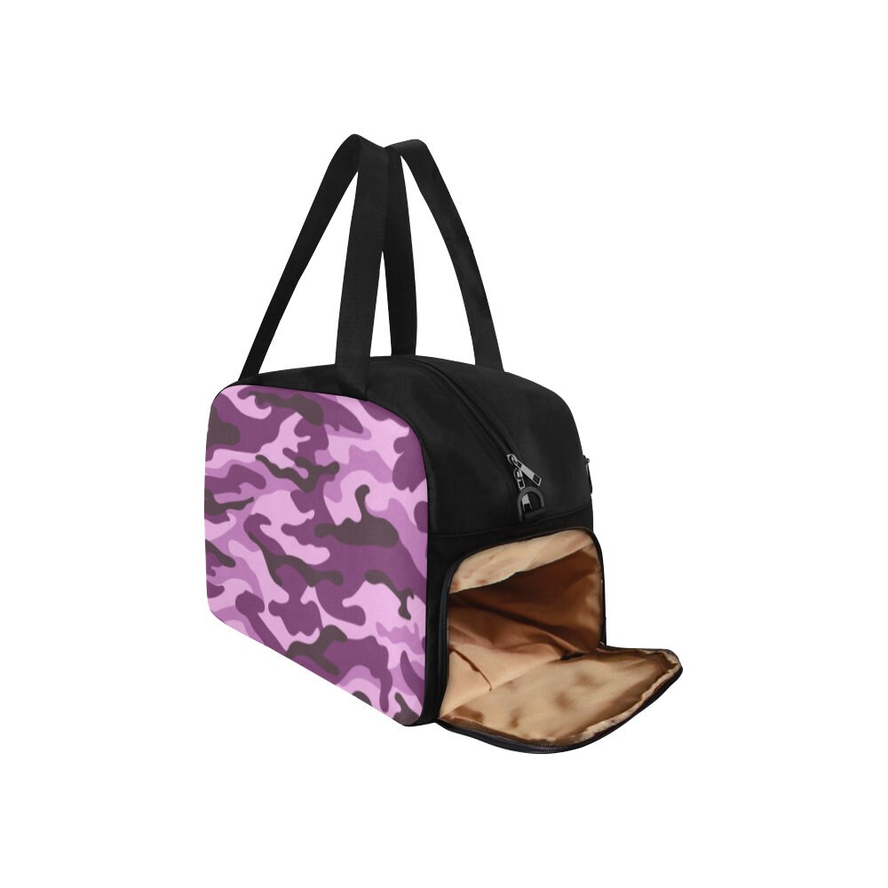 Purple Camo Camouflage Military Fitness Gym Bag Duffel Bag Etsy
