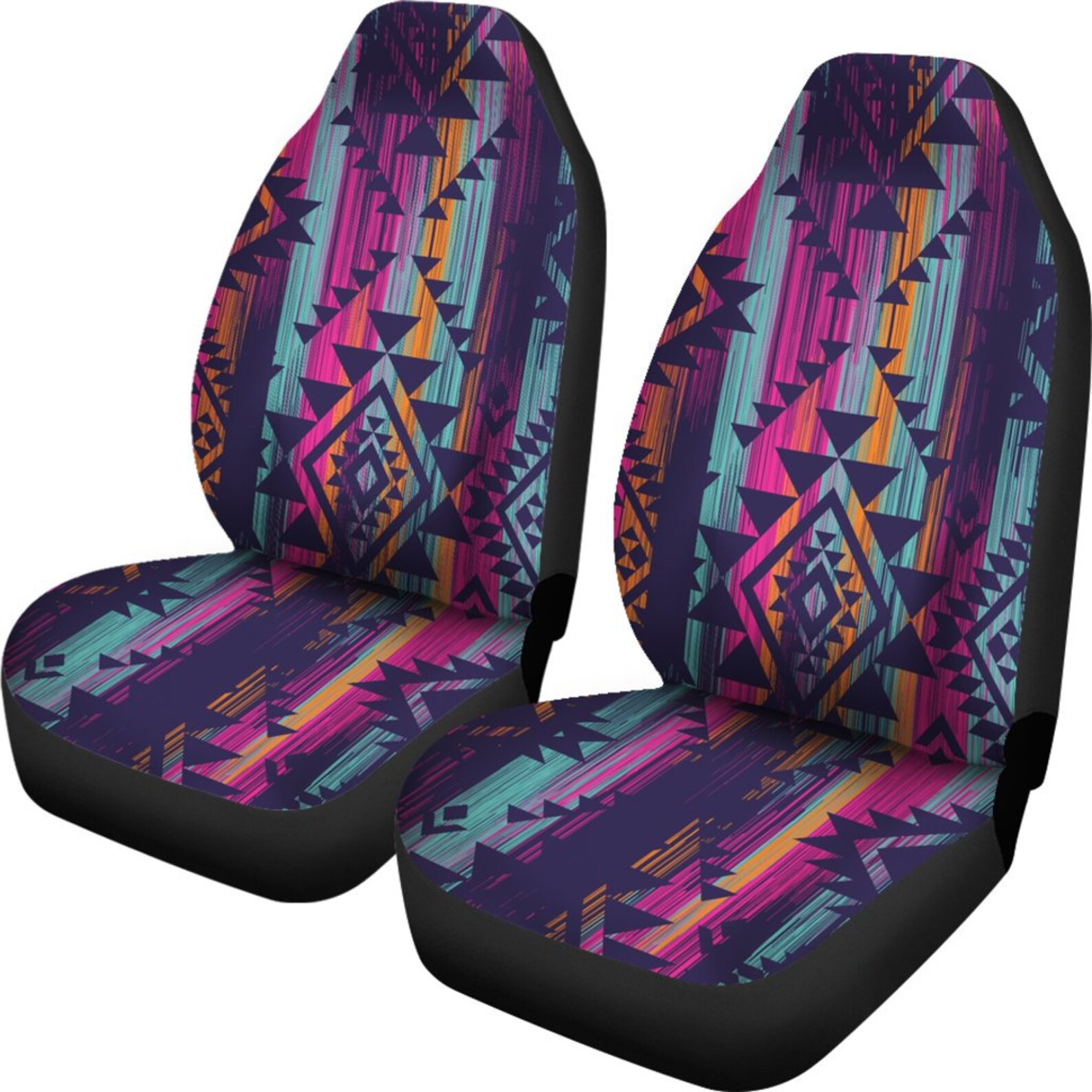 Boho Color Streaks Car Seat Covers Pair 2 Front Seat Covers - Etsy