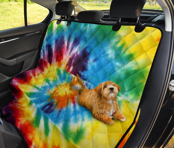Colorful Tie Dye Abstract Art Car Back Seat Pet Covers Ireland - Tie Dye Back Seat Covers