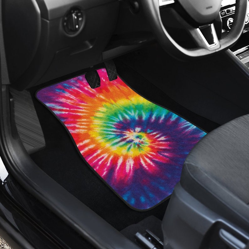 Tie Dye Spiral Pattern Car Floor Mats Car Floor Mats Set Etsy
