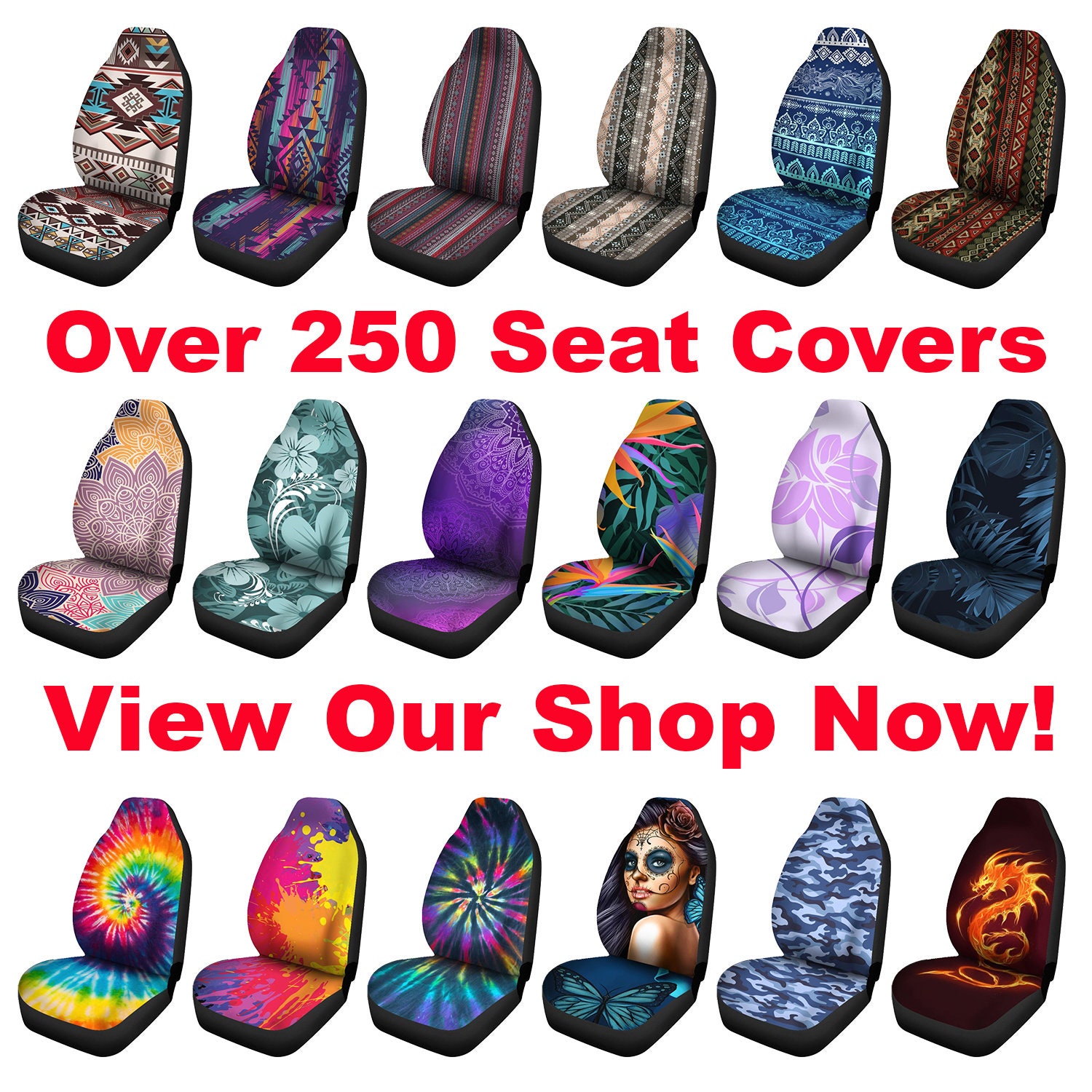 Purple Grunge Car Seat Covers Pair 2 Front Car Seat Covers Etsy
