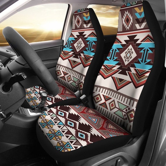 Brown Boho Chic Bohemian Aztec Car Seat 