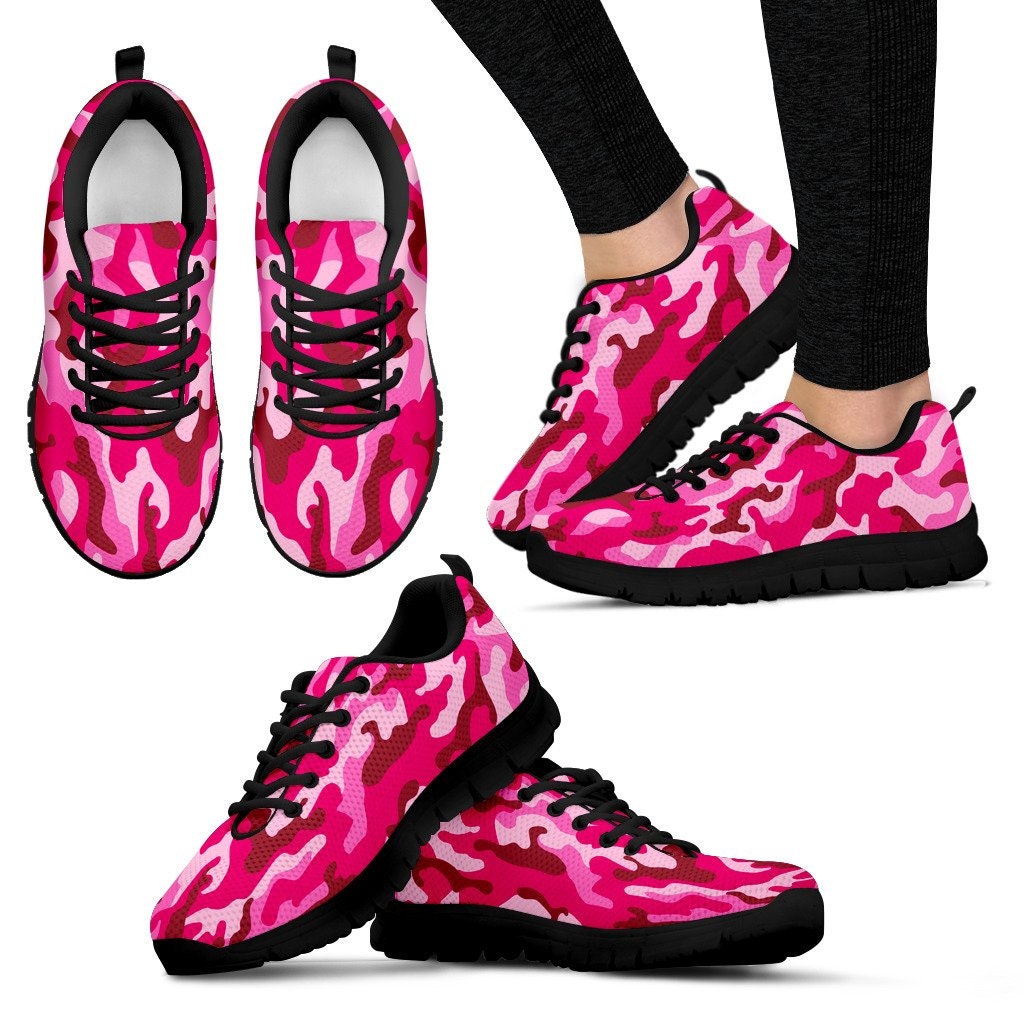 pink camo trainers