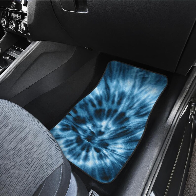 Blue Tie Dye Car Floor Mats Car Floor Mats Set Floor Mats Etsy