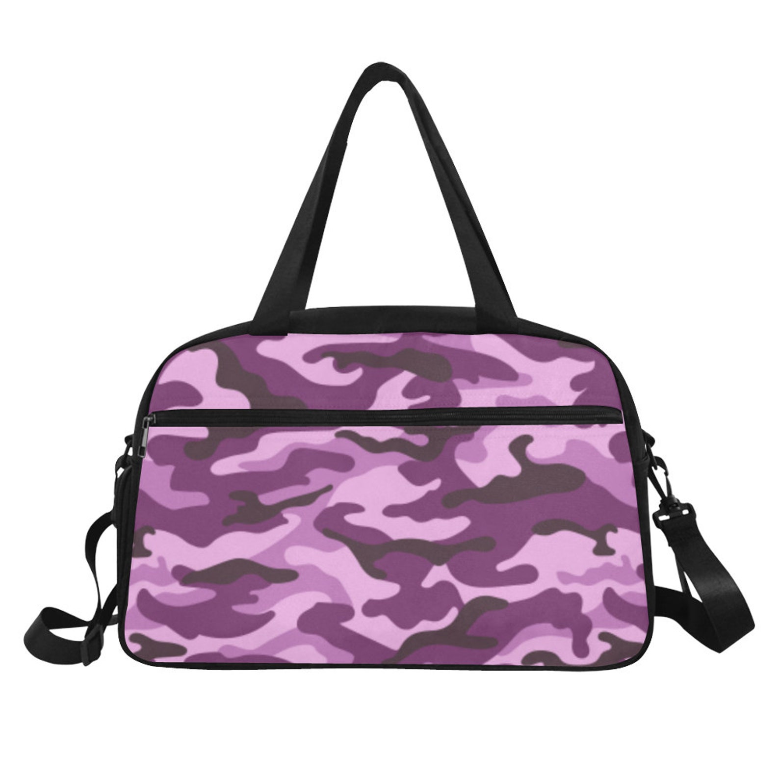 Purple Camo Camouflage Military Fitness Gym Bag Duffel Bag Etsy