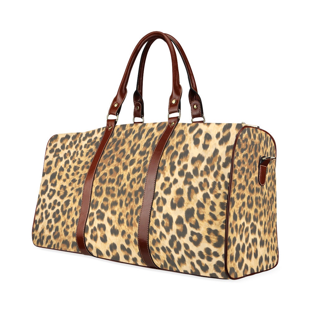 leopard print travel case