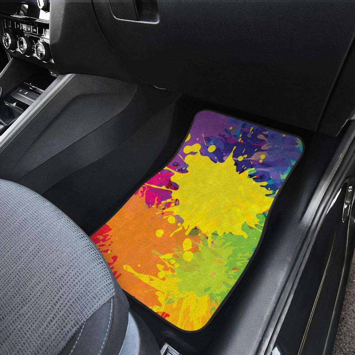 Paint Splatter Car Floor Mats Car Floor Mats Set Floor Mats Etsy