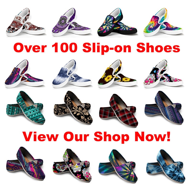Womens Custom Shoes Comfortable Shoes Colorful Boho Chic Bohemian Aztec Streaks Casual Slip on Shoes Mens Kids Day Shoes Canvas Shoes