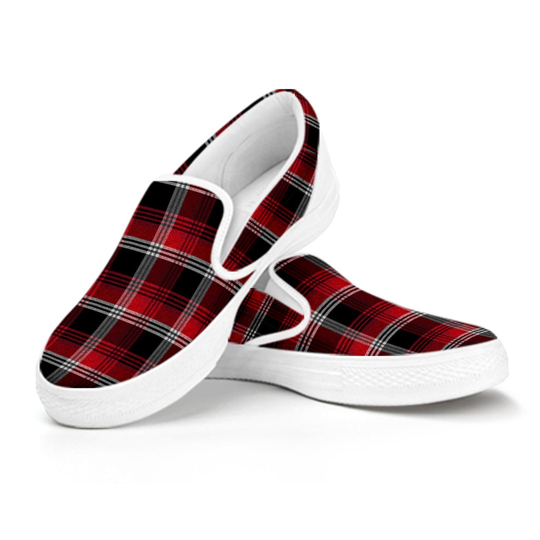 Red Plaid Casual Slip on Shoes 