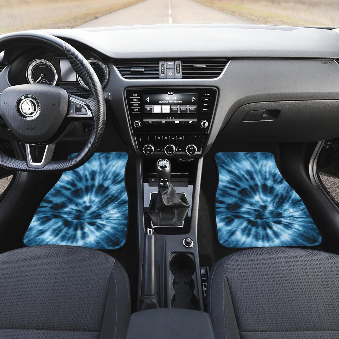 Blue Tie Dye Car Floor Mats Car Floor Mats Set Floor Mats Etsy