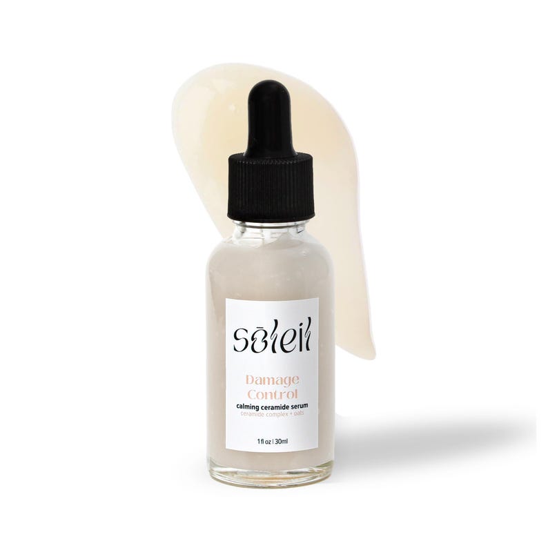 Ceramide Oat Serum: Irritated Skin Treatment, Vegan image 3