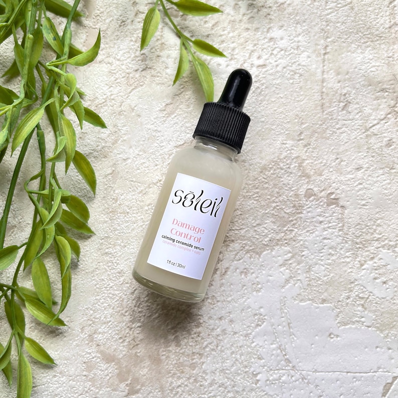 Ceramide Oat Serum: Irritated Skin Treatment, Vegan image 1