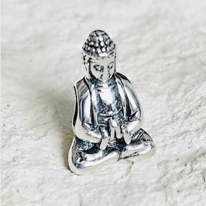 Buddha Charm, Buddha Jewelry, Buddhist Charm, Meditation Charm, Charm for Charm Bracelets, S925 Silver, Gift for Her, Birthday Gifts,