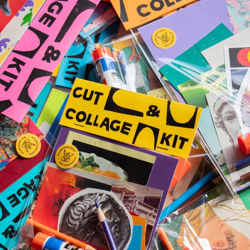 Vcollage Kit Pre Made Collage Kits - Etsy
