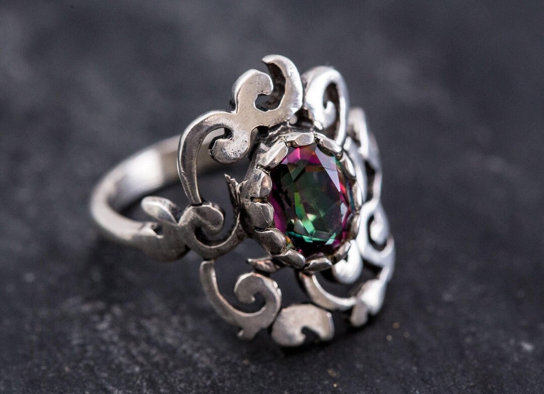 アーティスティックトパーズリング、ミスティックトパーズ、天然