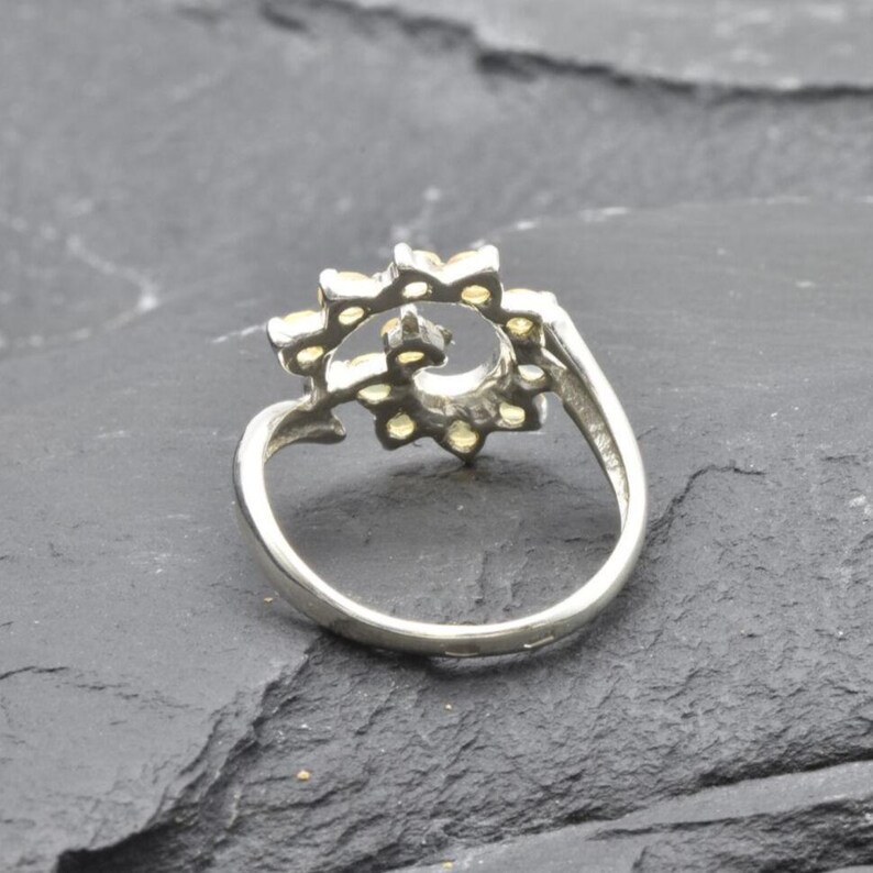 Fire Opal Ring, Natural Ethiopian Opal, Swirl Opal Band, October