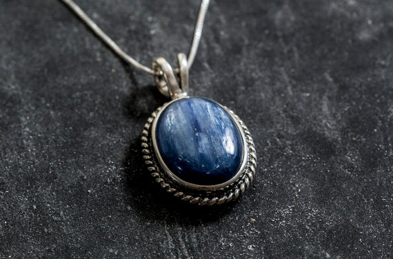 Blue Kyanite Necklace– ISHKJEWELS