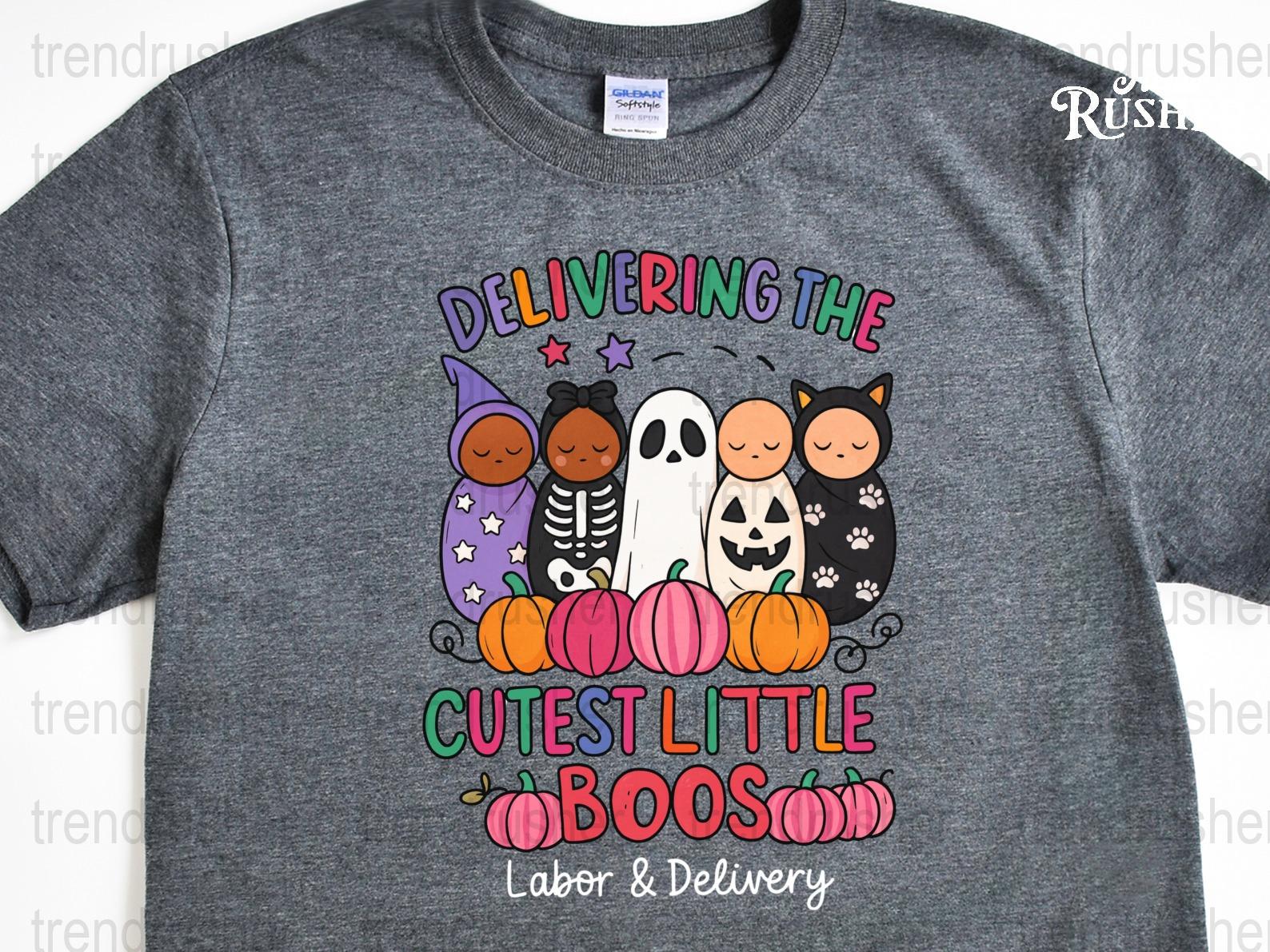 Delivering the Cutest Little Boos PNG: Halloween Labor Delivery Nurse ...