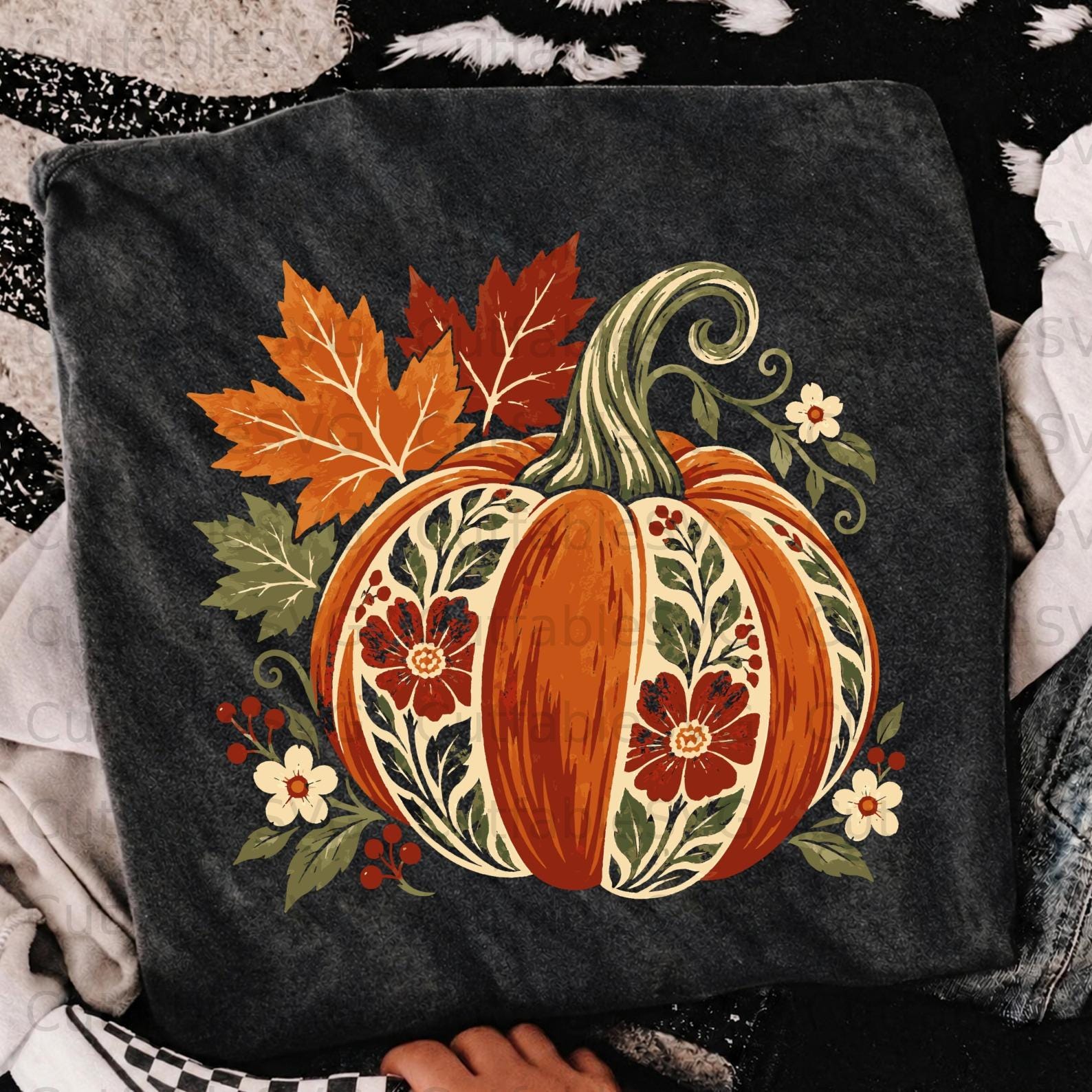 Fall Vintage Pumpkin Autumn Graphic SVG PNG Thanksgiving 2025 Groovy ...