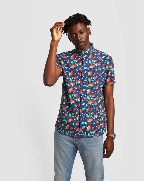 Floral Printed Shirt Short Sleeve 