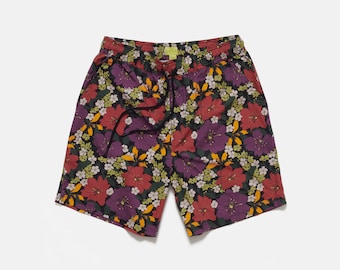 Tropical Floral Print Shorts | Hawaiian Shorts | Travel Shorts| Summer Shorts | Cotton Shorts | Beach Shorts | Party Shorts | Gifts For Him
