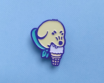 Icecream Dog Soft Enamel Pin