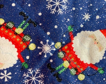 Santa ClausSnowflake Microwave Bowl Cozies