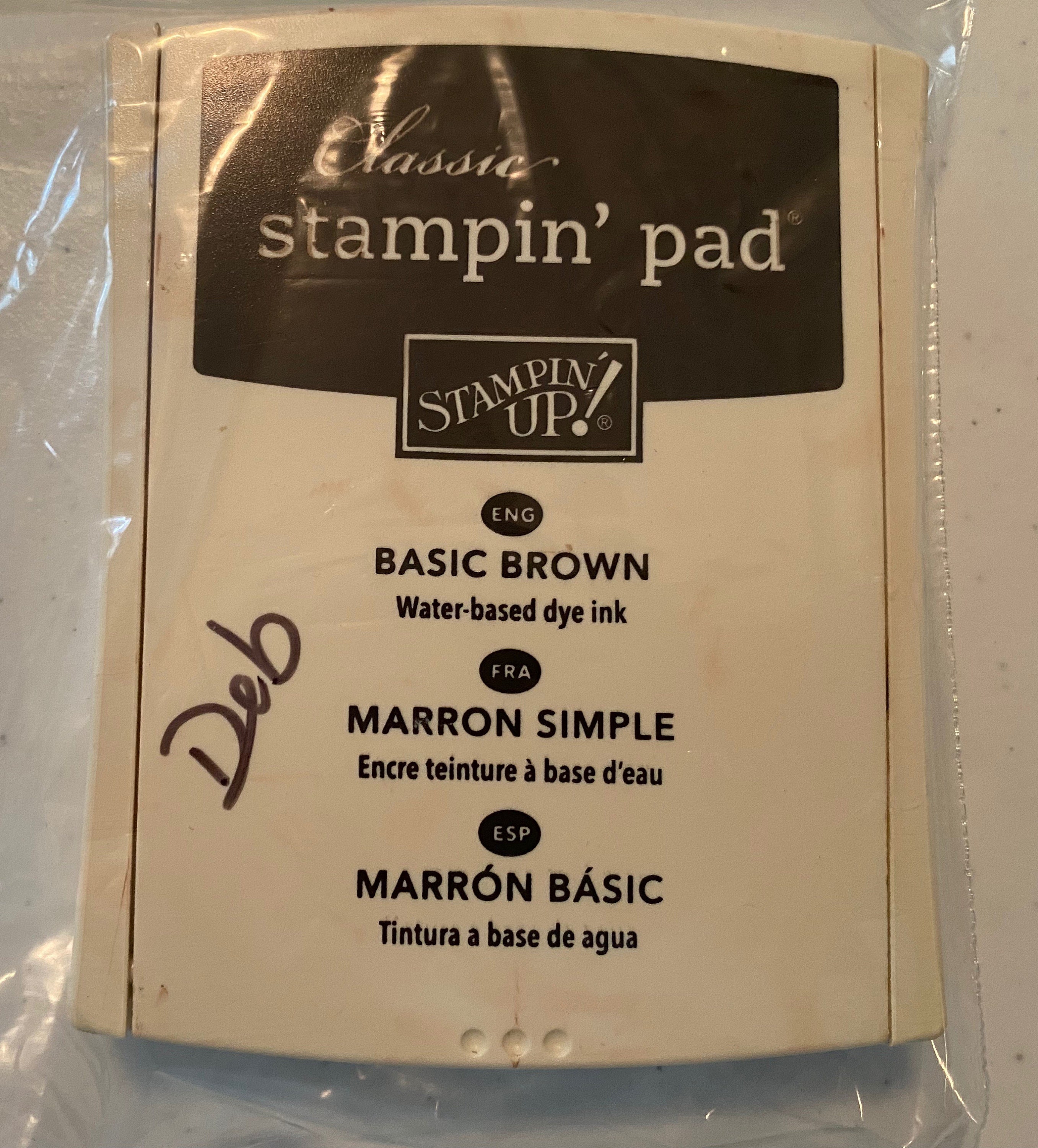 Stampin Up Classic Ink Pad Basic Brown Etsy