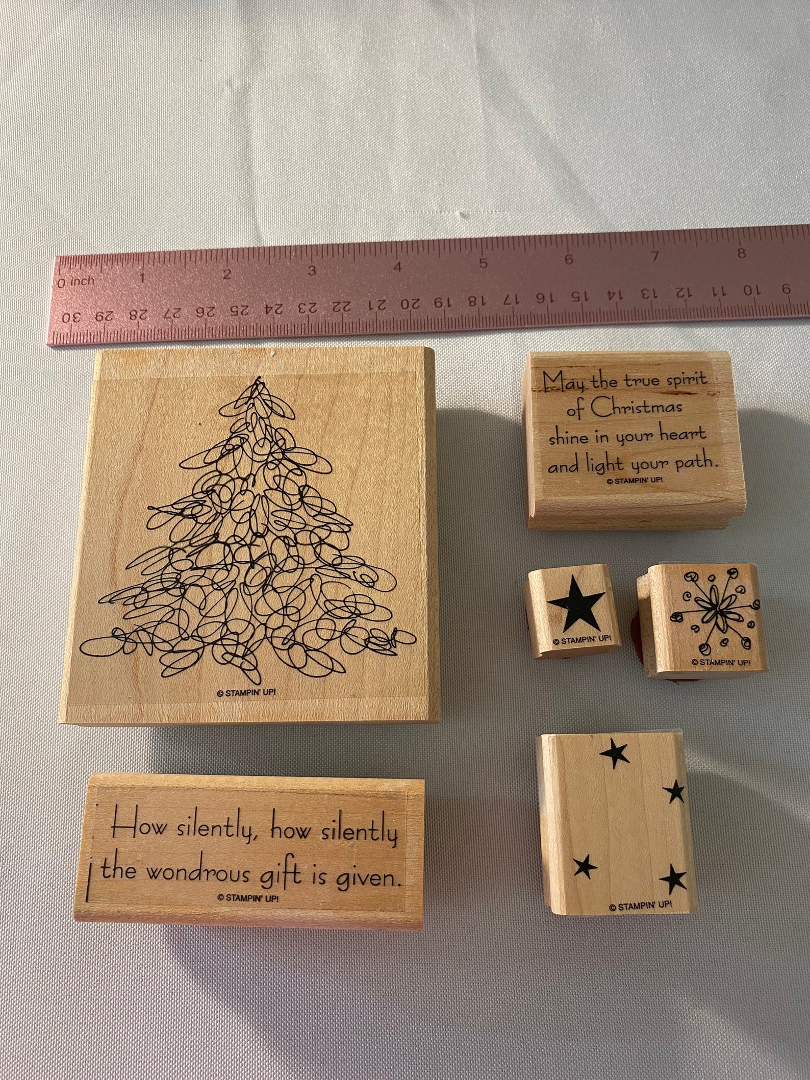 Stampin Up Retired Wood Mount Stamps Etsy