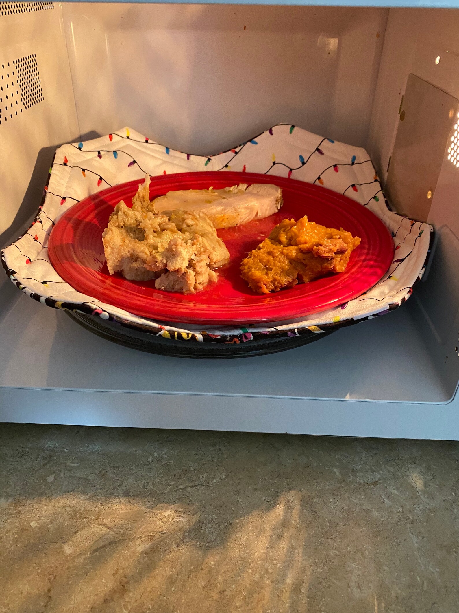 Christmas Microwave Dinner Plate Cozy Etsy